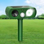 Solar Ultrasonic Animal Repeller with Motion Detection