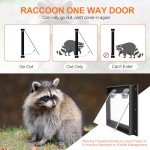 Humane Raccoon One Way Door Trap - Easy Install