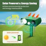 Solar Ultrasonic Animal Repeller with Motion Detection