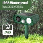 Solar Ultrasonic Animal Repeller with Motion Detection
