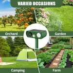 Solar Ultrasonic Animal Repeller with Motion Detection