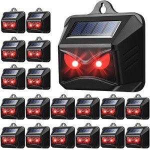 18 Pack Solar Light Animal Repeller for Gardens