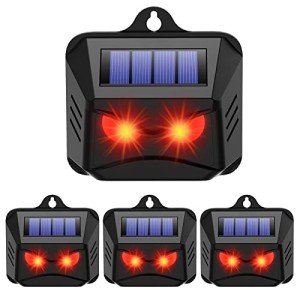 4 Pack Solar Animal Repeller Lights for Outdoors