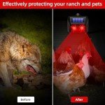 4 Pack Solar Animal Repeller Lights for Outdoors