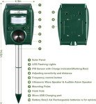 Solar Ultrasonic Cat Repeller - Outdoor Animal Defense