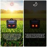 4 Pack Solar Animal Repeller Lights for Outdoors