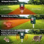 Solar Ultrasonic Cat Repeller - Outdoor Animal Defense