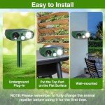 Outdoor Solar Ultrasonic Cat and Animal Repeller