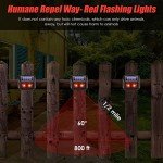 4 Pack Solar Animal Repeller Lights for Outdoors