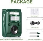 Solar Ultrasonic Cat Repeller - Outdoor Animal Defense