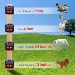 4 Pack Solar Animal Repeller Lights for Outdoors