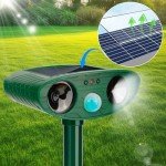 2 Pack Solar Ultrasonic Pest Repellent Defender