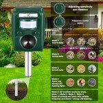 Solar Ultrasonic Cat Repeller - Outdoor Animal Defense