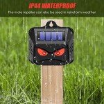 4 Pack Solar Animal Repeller Lights for Outdoors