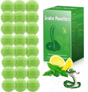 24 Natural Snake Repellent Balls for Indoor & Outdoor