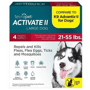 Flea and Tick Prevention for Large Dogs - 4 Pack