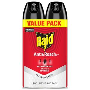 Raid Ant & Roach Killer, Fragrance-Free, 2-Pack