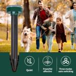 8PK Solar-Powered Ultrasonic Mole and Gopher Repellent