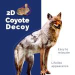 Large Bird-X Coyote Flat Decoy for Pest Control