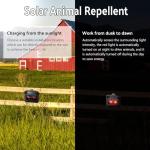 4 Pack Solar Animal Repeller for Garden & Yard