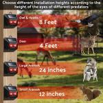 4 Pack Solar Animal Repeller for Garden & Yard