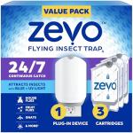 Zevo Indoor Fly Trap with 3 Refill Cartridges