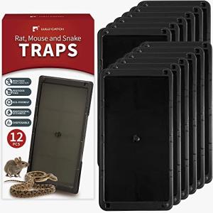 LULUCATCH 12 Pack Sticky Traps for Mice & Snakes