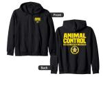Animal Control Rescue Officer Public Safety Uniform Duty Zip Hoodie