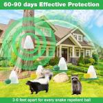 24Pack Powerful Skunk Repellent for Outdoor Use, Natural Keep Skunk and Raccoon Away Deterrent with Long-Lasting Protection for Garden Lawn Yard Camping Fishing, Safe for Kids & Pets, Waterproof