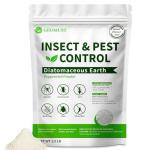 Geomust Diatomaceous Earth Insect & Pest Control, Crawling Insect Killer with Peppermint, Safe for Home & Garden, Ants, Roaches, Fleas, Bed Bugs, Silverfish & More, 1 lb