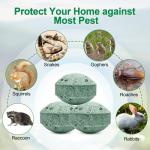 24 Pack Skunk Repellent for Outdoor - Raccoon Repellent Outdoor, Keep Skunks Raccoons Squirrels Away from Garden,Yard, Farm, Rodent Deterrent, Natural Ingredients Family & Pet Safe