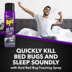 Raid Bed Bug Foaming Spray, Kills Bed Bugs and Their Eggs, for Indoor Use, Non-Staining, Keeps Killing for Weeks, 16.5 oz (Pack of 1)
