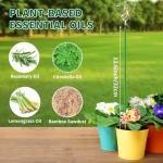 FernBliss Mosquito Repellent Incense Sticks - 60 Plant-Based Citronella Incense Sticks for Backyard, Travel, Camping, Indoors, and Outdoor Patio