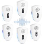 2025 Upgraded Ultrasonic Pest Control Repeller, Mouse Repellent Indoor for Spider Bug Roach Ant Fly Rat Mice Insect Deterrent, Mouse Rodent Repellent Ultrasonic Plug in, 3 Mode Switching, 6 Pack