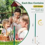 Mosquito Repellent Outdoor 120 Pcs Natural Citronella Oil Mosquito Incense Sticks Organic Mosquito Barrier Mosquito Repeller for Backyard Patio Travel Camping Indoors Gnat Mosquito Control
