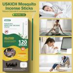 Mosquito Repellent Outdoor 120 Pcs Natural Citronella Oil Mosquito Incense Sticks Organic Mosquito Barrier Mosquito Repeller for Backyard Patio Travel Camping Indoors Gnat Mosquito Control