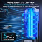 Flying Insect Trap Plug in Mosquito Bug Zapper Indoor Gnat Moth Catcher with 9W Night UV Light, 10 Sticky Glue Board Refills for Home Office