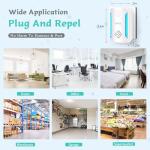 BOZFLY Ultrasonic Pest & Insect Repeller, Upgraded Indoor Ultrasonic Repellent for Mosquitoes, Roaches, Flies, Mouse, Geckos, Spiders, Electronic Plug in Pest Control, 2 Mode Switching - White (6)