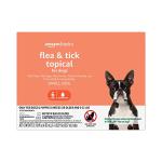 Amazon Basics Flea and Tick Topical Treatment for Small Dogs (5-22 pounds), 6 Count (Previously Solimo)