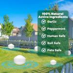 24 Pack Mole Repellent for Yard Garden Outdoor, Mole Repellent for Vole, Groundhog, Gopher | Waterproof & Sunproof | Eco-Friendly, Non-Toxic | Ready-to-Use Mole Deterrent | Safe for Kids & Pets