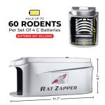 Rat Zapper - Electric Mouse Traps Indoor for Home - Safe and Effective Rat Killer - Electronic Mouse Trap Zapper Reusable and No Touch - Rodent Killer Outdoors & Indoor