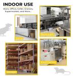 Rat Zapper - Electric Mouse Traps Indoor for Home - Safe and Effective Rat Killer - Electronic Mouse Trap Zapper Reusable and No Touch - Rodent Killer Outdoors & Indoor