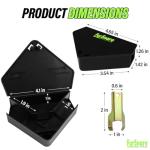 Mouse Bait Station for Outdoor & Indoor with Keys - Mice Traps for House Indoor Kill - Mouse Poisoning Rat Bait Box for Home, Pest Control - Reusable, Safe for Kids & Pets (6 Pack Rodent Traps)