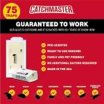 Catchmaster Pro Strength Mouse and Insect Glue Boards, 75-Pack Mouse Traps Indoor for Home, Sticky Pest Control Adhesive for Catching Bugs, Small Mice & Rodents, Non Toxic Bulk Glue Traps