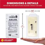 Catchmaster Pro Strength Mouse and Insect Glue Boards, 75-Pack Mouse Traps Indoor for Home, Sticky Pest Control Adhesive for Catching Bugs, Small Mice & Rodents, Non Toxic Bulk Glue Traps