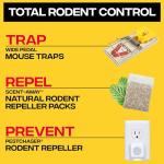 Victor Mouse Traps M035-12, Plastic Pedal, Sustainably Sourced FSC Wood, Wooden Mouse Traps, 12 Pack
