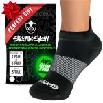 SKUNK SKIN Anti-Odor Ankle Tab Socks – Pack of 1 - Breathable Cotton Athletic Socks for Men & Women – Moisture-Wicking, Low-Cut Design, Comfortable for Everyday Wear, Running & Travel – Black