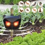 Solar Nocturnal Animal Repeller, Predator Control Light Animal Repellent for Coyote, Raccoon, Deer, Fox, Skunk, Outdoor Predator Deterrent Ideal for Garden, Yard, Farm, Chicken Coop (2 Pack)