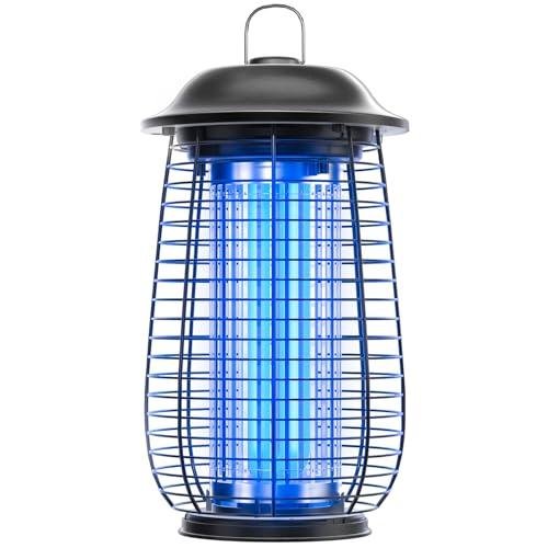 Bug Zapper Indoor & Outdoor, 4200V Electric Mosquito Zapper, 10 Years Lifespan, 6.5ft Power Cord, Waterproof, Fly Trap Mosquito Trap, Fly Killer Fly Zapper for Home, Patio, Kitchen, Backyard, Camping
