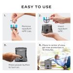 Thermacell Mosquito Repellent Rechargeable Adventure EX-Series EX90; Patio Shield with 9-Hour Battery, Includes 12-Hour Refill, Rubber Armor & Carabiner; Scent Free Bug Spray Alternative